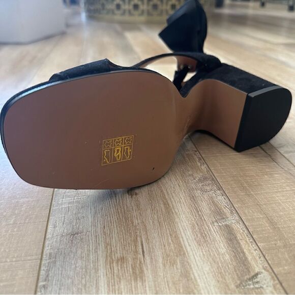 NOMASEI Camoscio Sandal Black Suede with Bow detail! - Picture 13 of 15